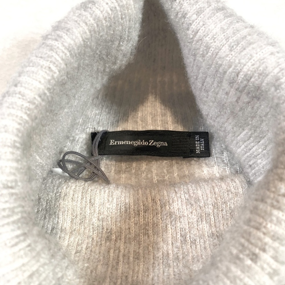Ermenegildo Zegna Gray Turtleneck Sweater View 4